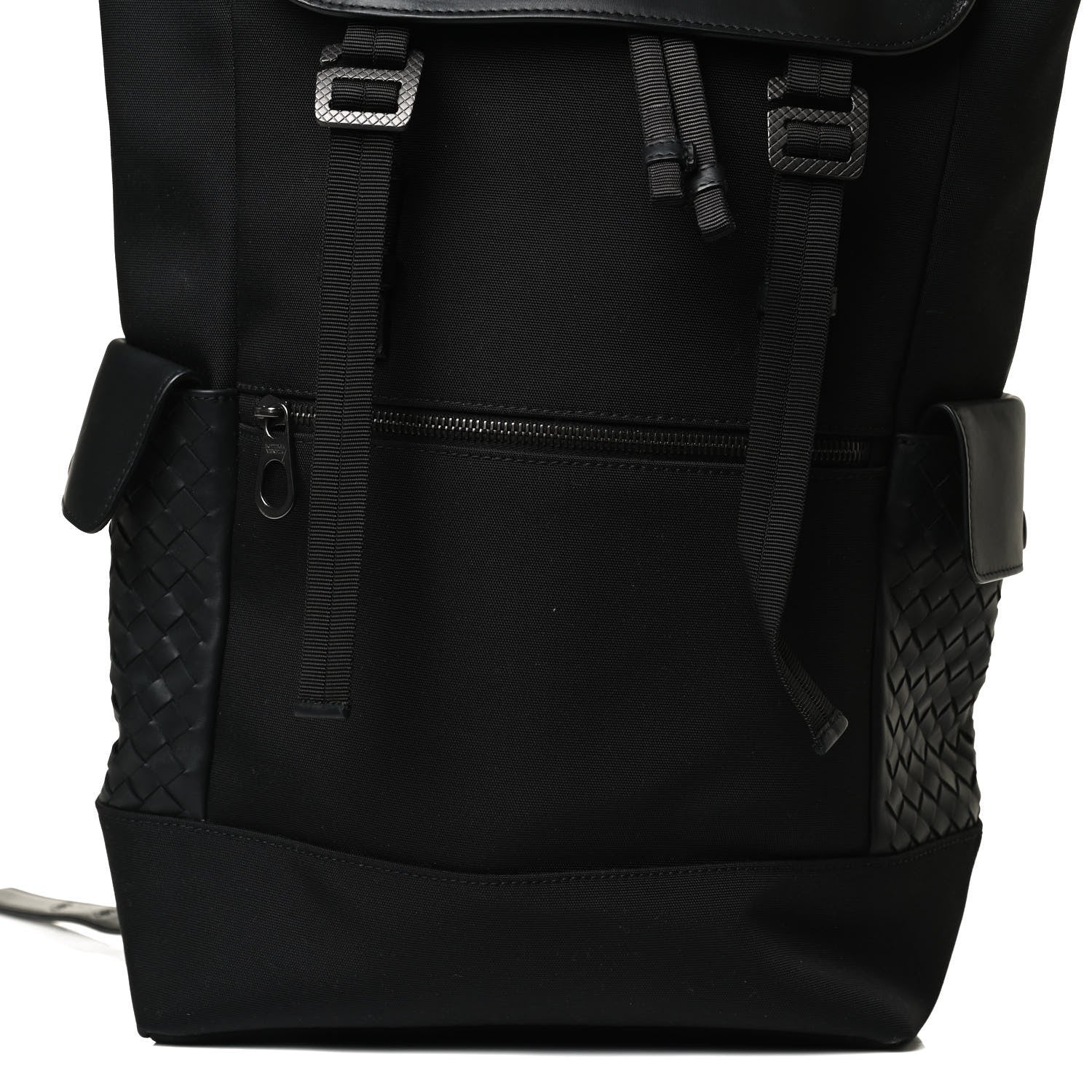 Bottega Veneta Canvas Calfskin Intrecciato Sassolungo Backpack 6 of 12