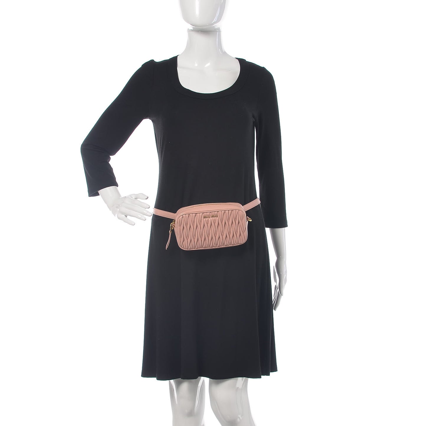 Nappa Matelasse Belt Bag Orchid Pink