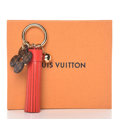 Louis Vuitton Mini Monogram Fetish Tassel Bag Charm Key Holder Coquelicot 5 of 5