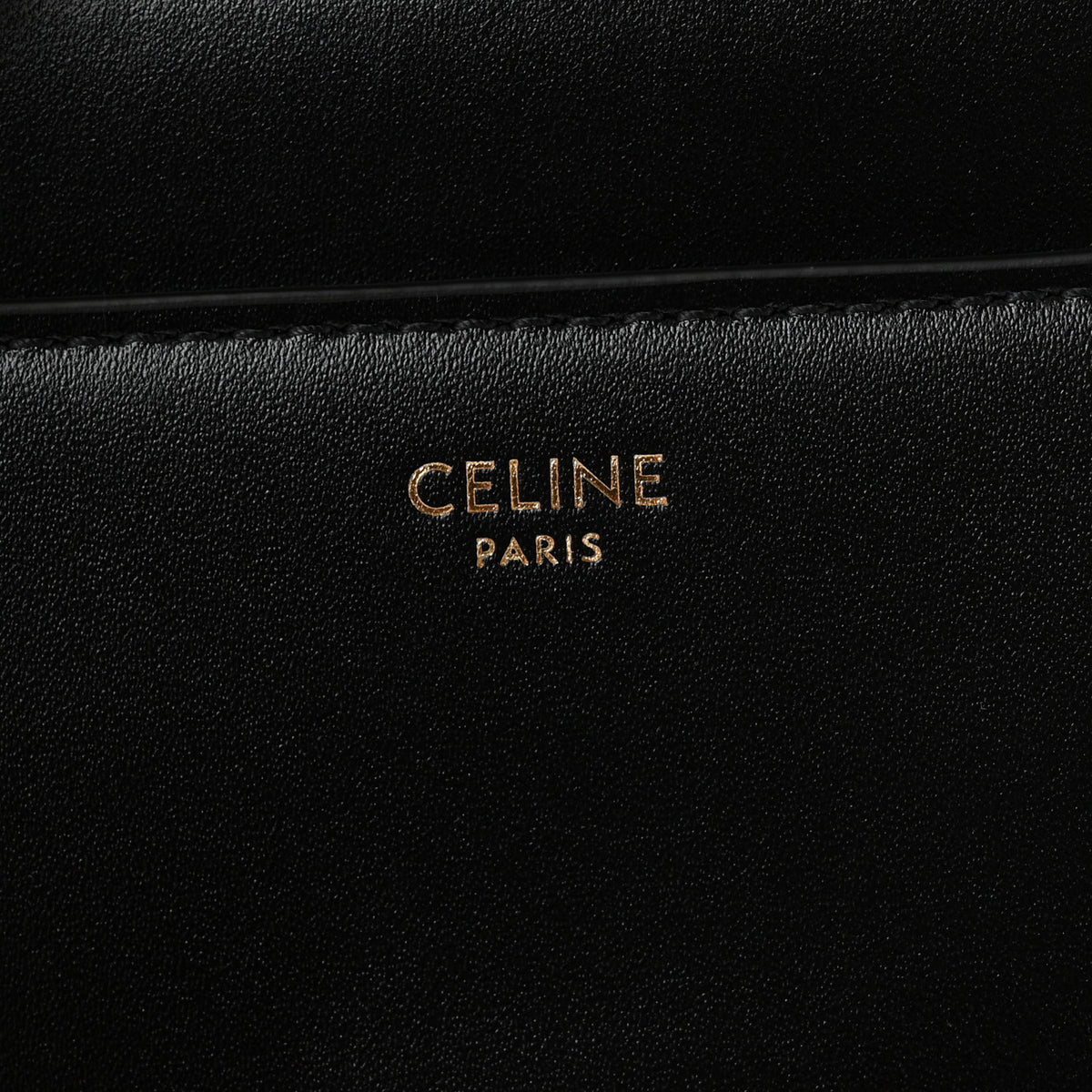 Satinated Calfskin Small 16 Top Handle Bag Black