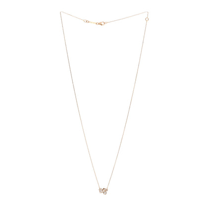 Suzanne Kalan 18K Rose Gold Diamond Mini Inlay Pendant Necklace 3 of 5