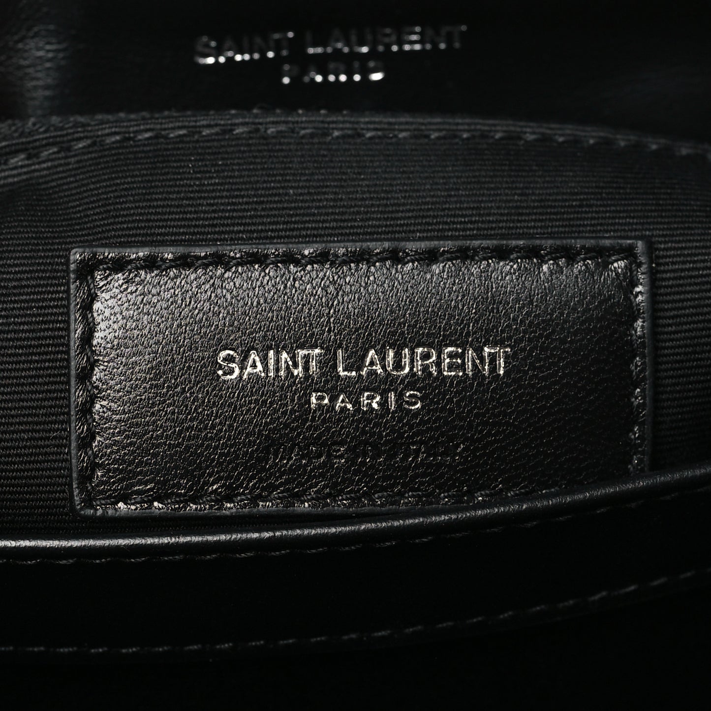 Calfskin Y Quilted Monogram Toy Loulou Crossbody Bag Black