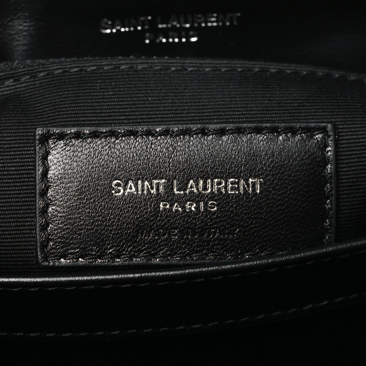 Saint Laurent Calfskin Y Quilted Monogram Toy Loulou Crossbody Bag Black 6 of 9