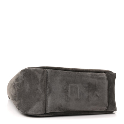Saint Laurent Suede Small Le 5 A 7 Soft Hobo Urban Grey 5 of 10