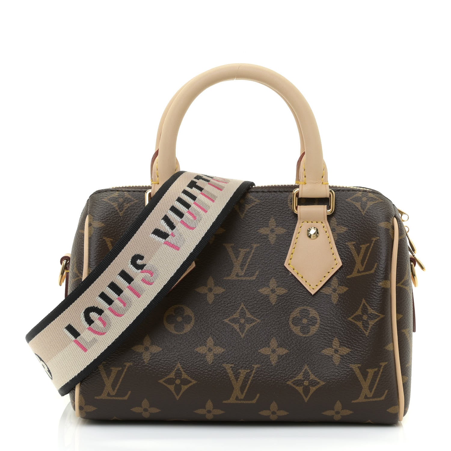 Louis Vuitton Monogram Speedy Bandouliere 20 Black 1 of 9