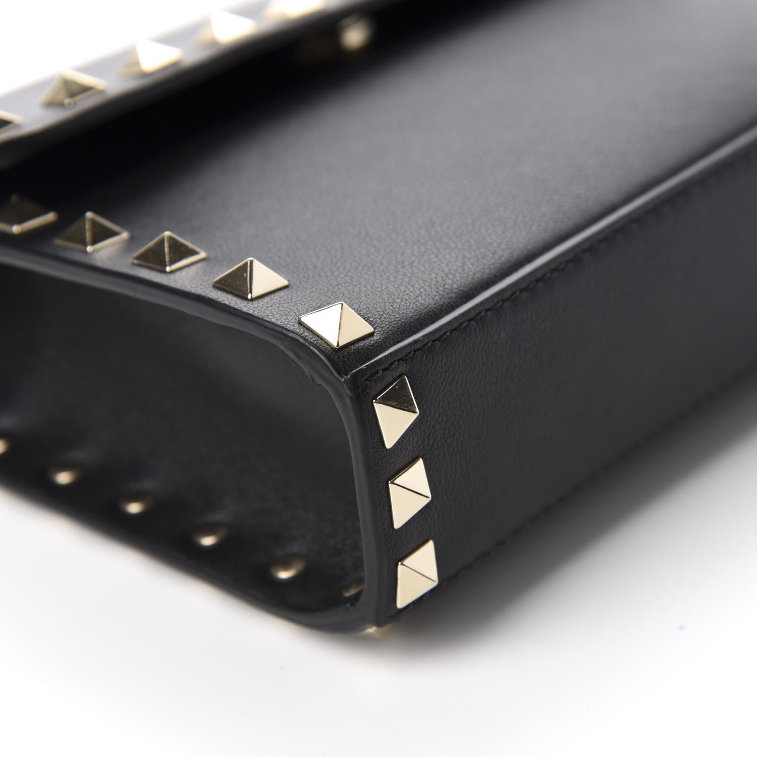Valentino Garavani Vitello Rockstud Flap Crossbody Bag Black 6 of 9