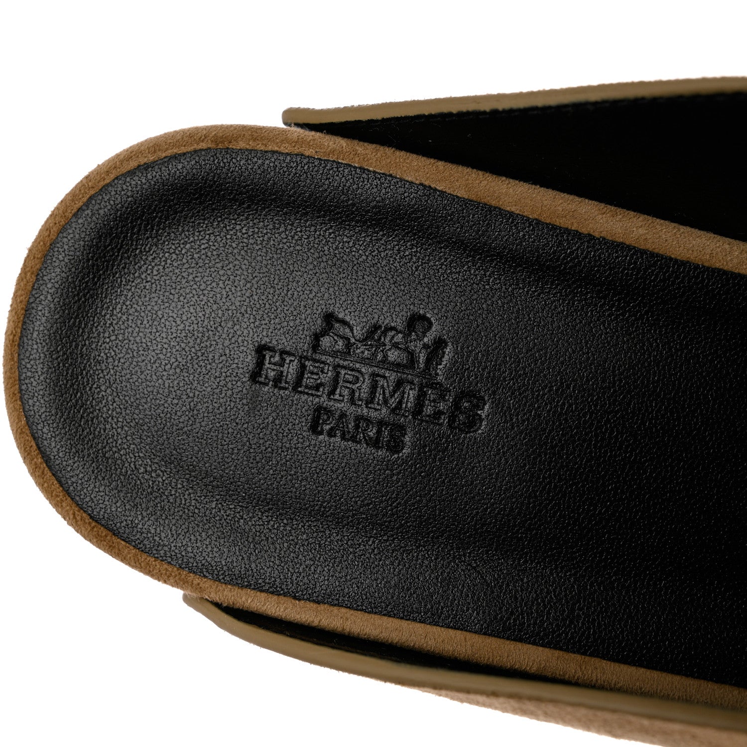 Hermes Suede Goatskin Calya Mules 40 in Beige Gobi 6 of 9