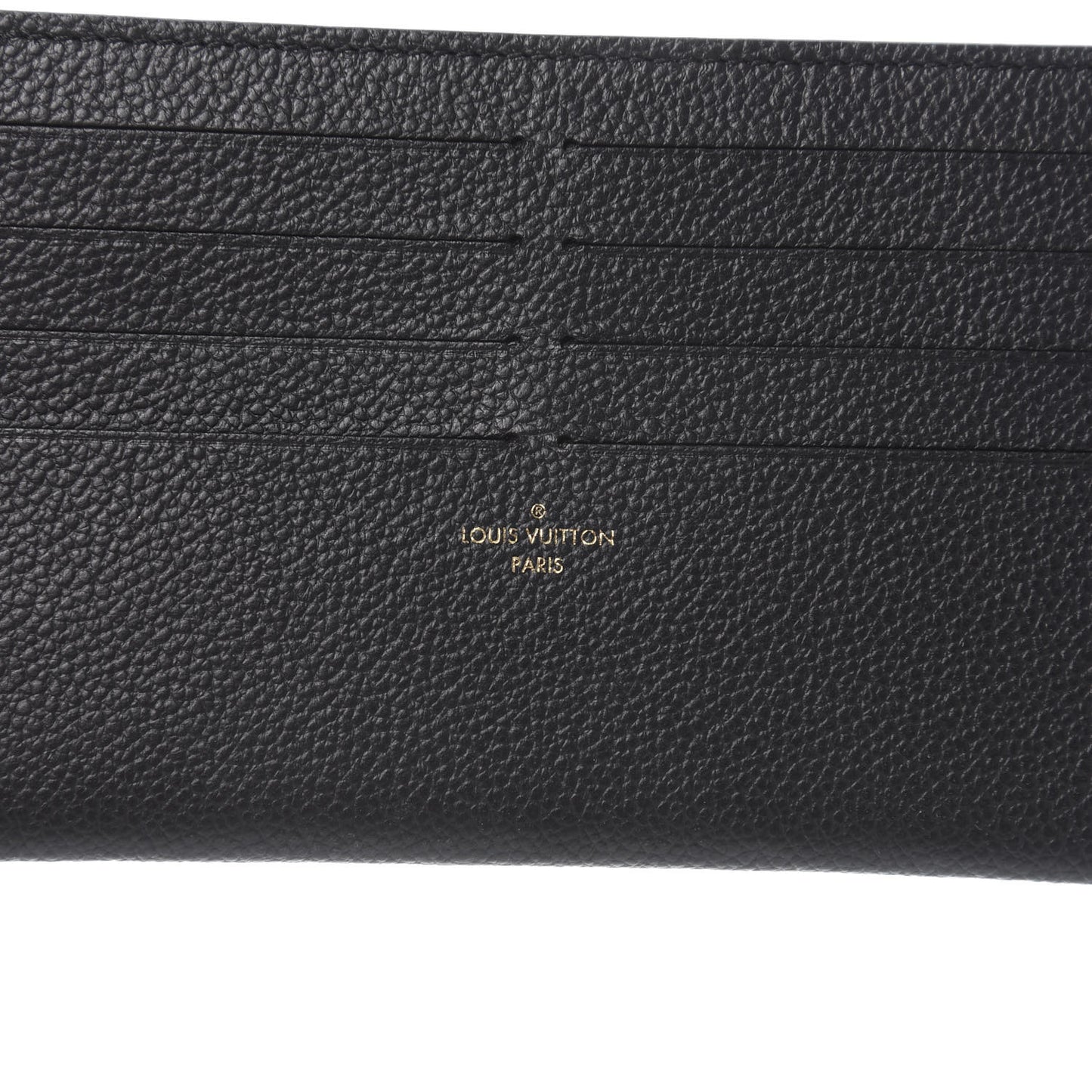 Calfskin Felicie Chain Wallet Card Holder Insert Black