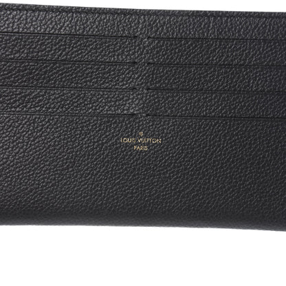 Louis Vuitton Calfskin Felicie Chain Wallet Card Holder Insert Black 6 of 6