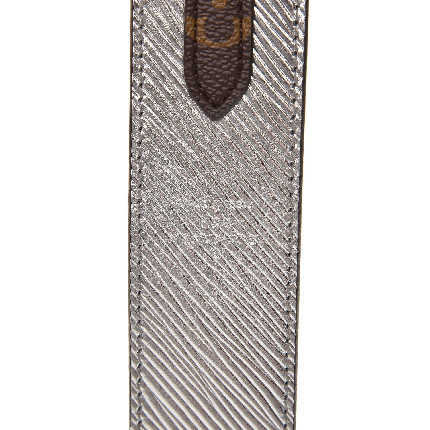 Louis Vuitton Epi Monogram Bandouliere Shoulder Strap Silver 2 of 5