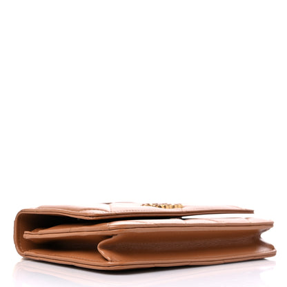 Chanel Lambskin Quilted Chanel 19 Wallet On Chain WOC Brown 4 of 13