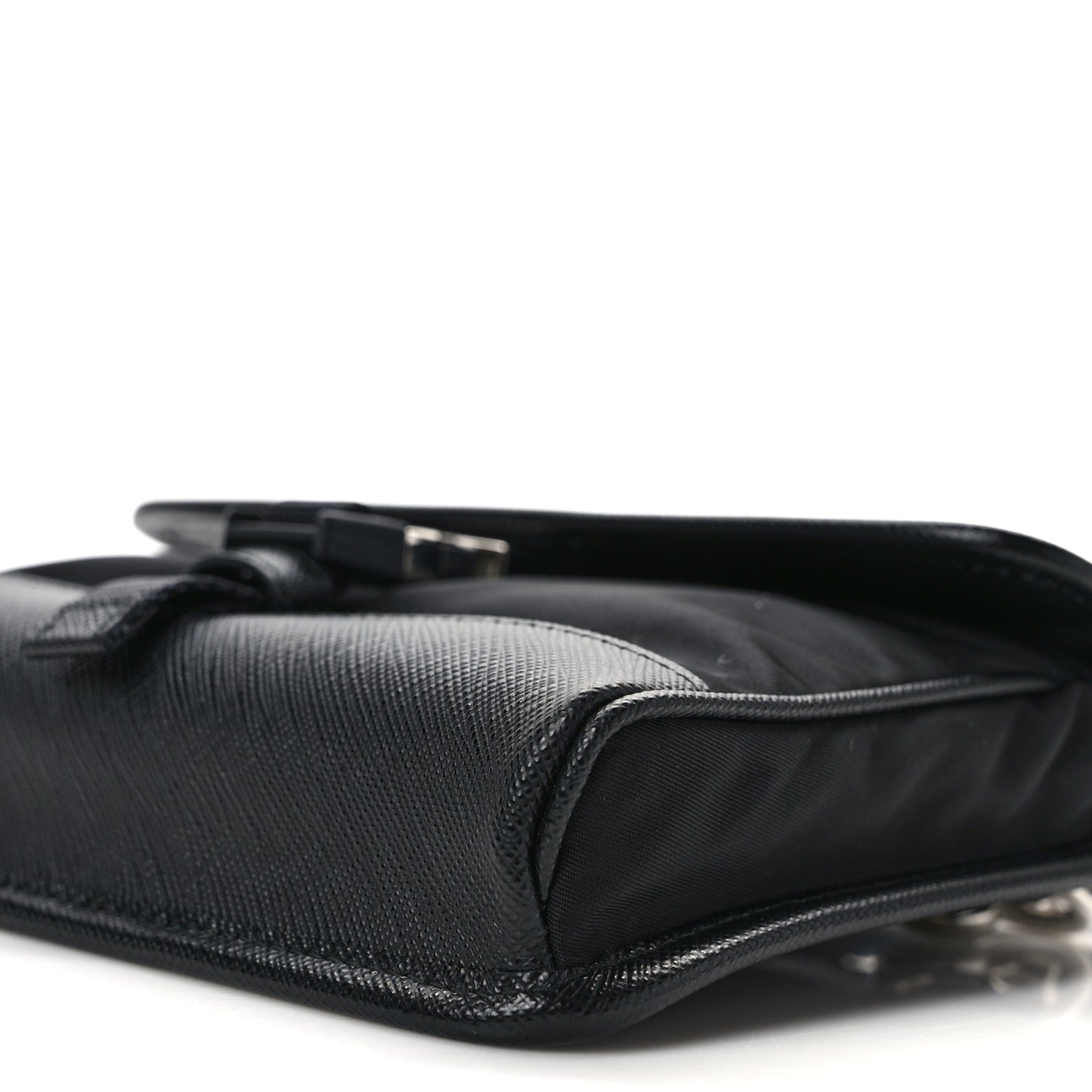 Re-Nylon Saffiano Smartphone Case Crossbody Black