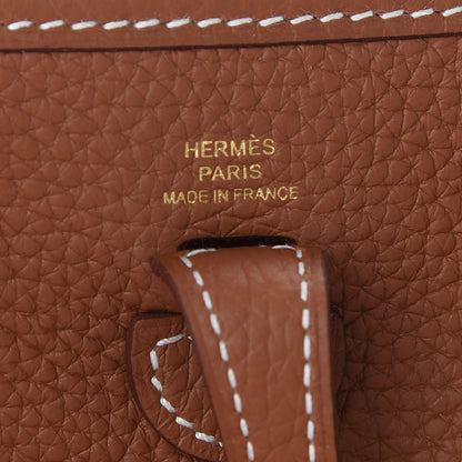 Hermes Taurillon Clemence Evelyne TPM Gold 6 of 9