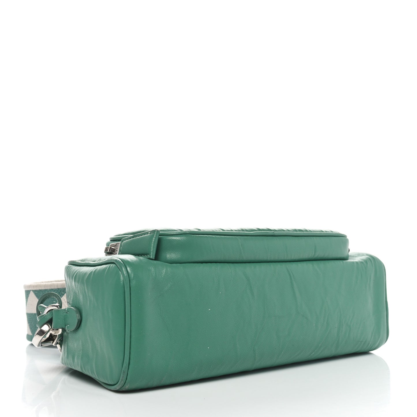 Nappa Antique Multi-Pocket Shoulder Bag Green