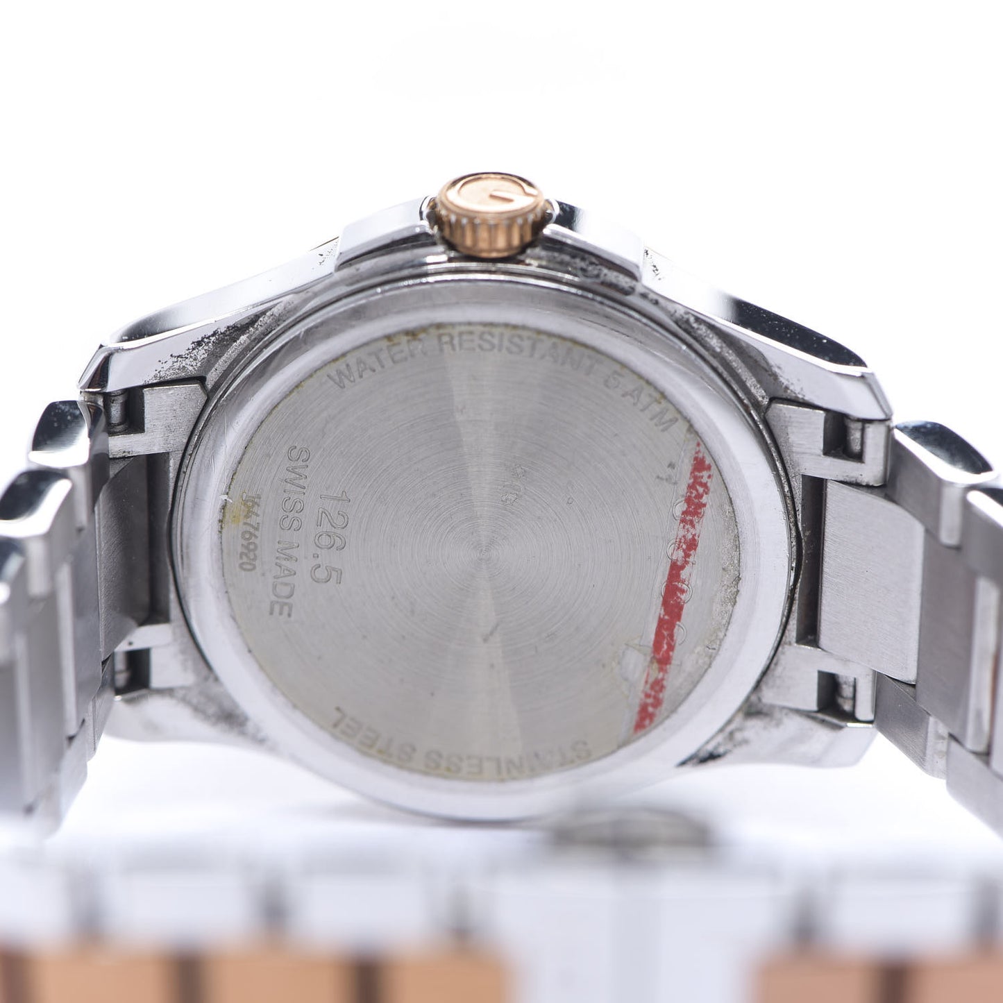 Stainless Steel Diamond Mother of Pearl 27mm G-Timeless Two Tone Quartz Watch