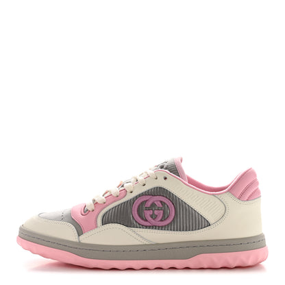Gucci Dali Soft Calfskin Womens Mac80 Sneakers 38.5 Off White Grey Sky Light Rose 1 of 12