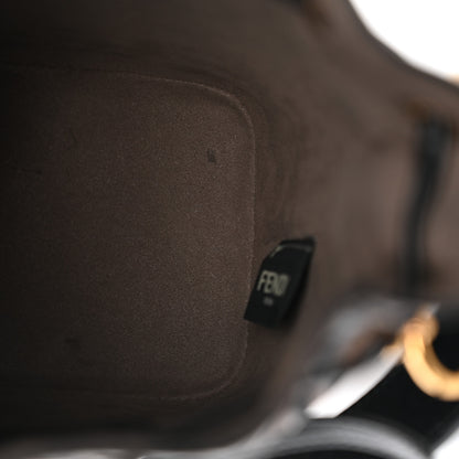 Fendi Vitello Liberty F is Fendi Bi-Color FF 1974 Embossed Mini Mon Tresor Bucket Bag Maya Black 11 of 11