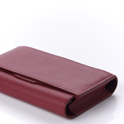 Hermes Evercolor Short Passant Wallet Rouge Grenat 7 of 11