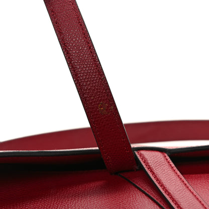 Christian Dior Grained Calfskin Saddle Bag Red 10 of 12