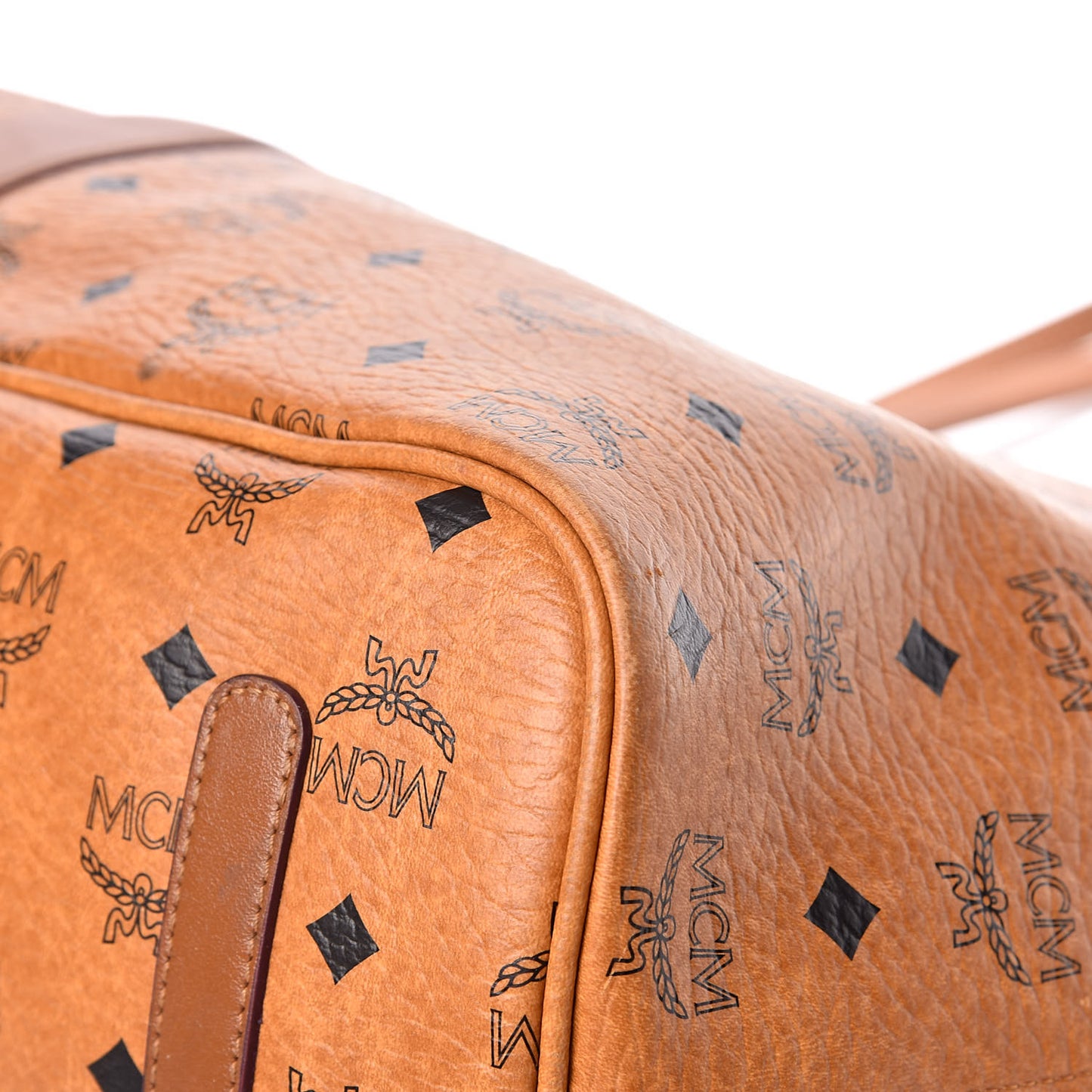 Visetos Large Liz Reversible Shopper Tote Cognac