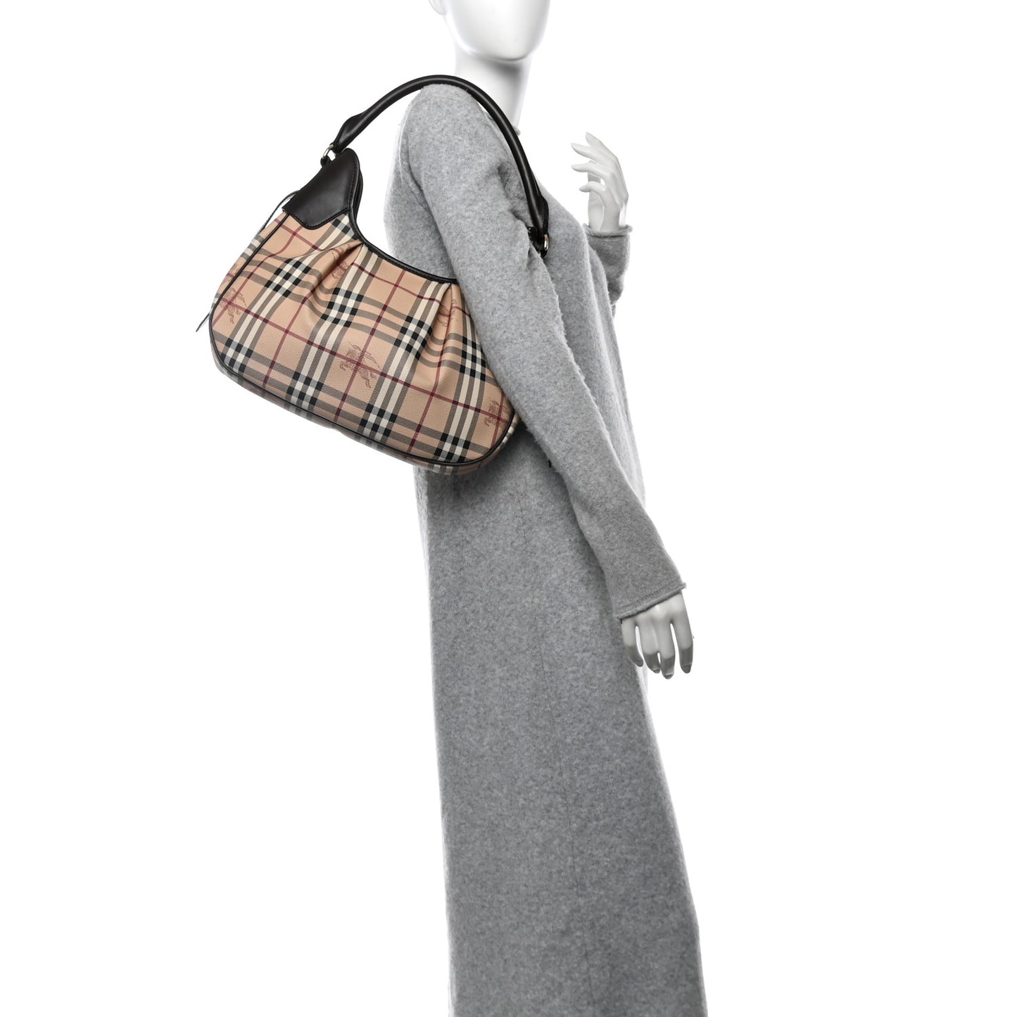 Haymarket Check Small Brooklyn Hobo Brown
