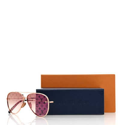 Louis Vuitton Metal Monogram The LV Pilot Sunglasses Z1781U Gradient Pink 8 of 8