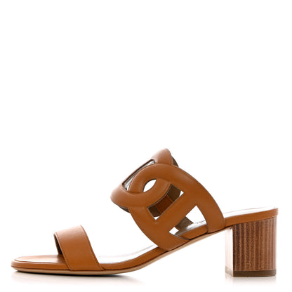 Hermes Nappa Bikini Sandals 37 Gold 1 of 10