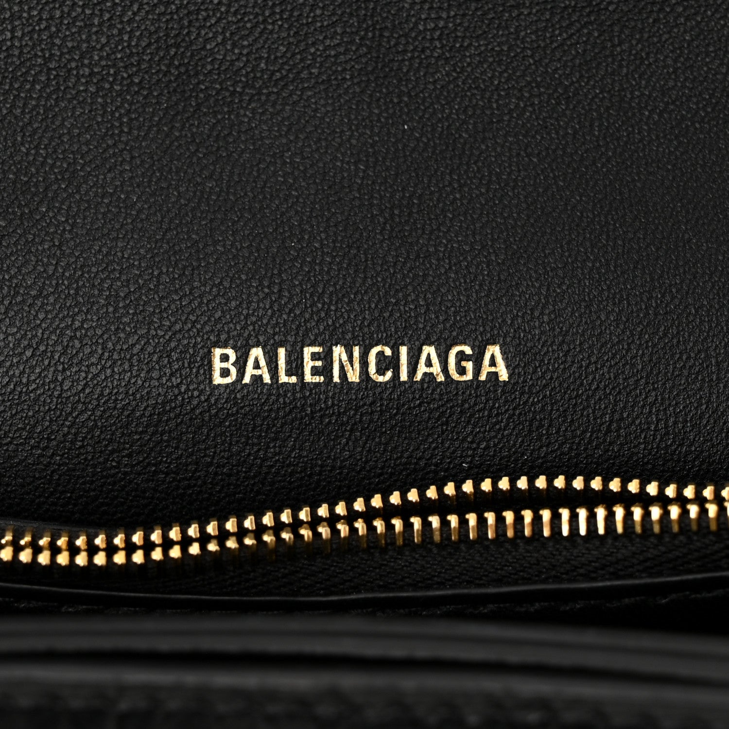 Balenciaga Extra Supple Calfskin Crocodile Embossed Small Crush Chain Bag Black 6 of 10
