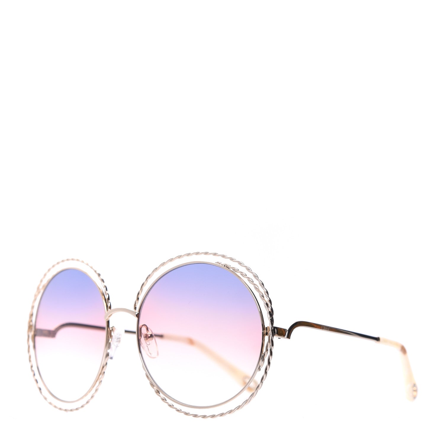 Chloe Oversized Round Carlina Oversized Round Sunglasses CE114ST Rainbow 1 of 7