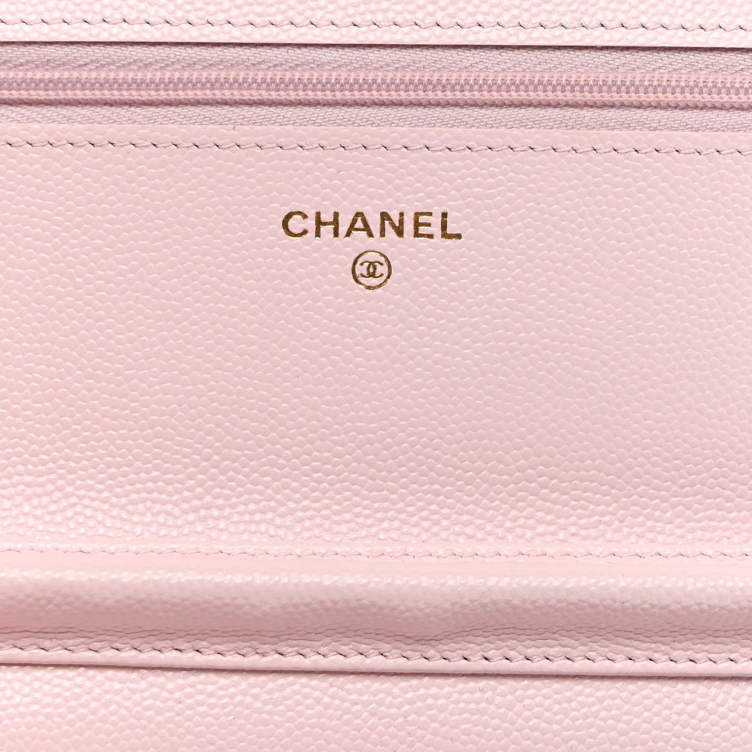 Chanel Caviar Quilted Wallet on Chain WOC Light Pink 6 of 12