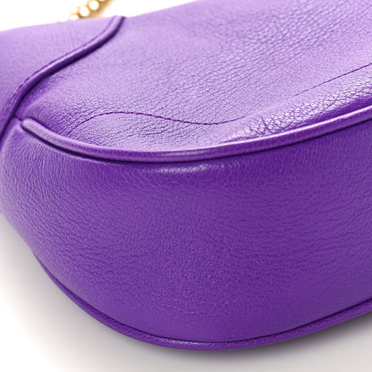 Gucci Goatskin Small Aphrodite Shoulder Bag Shine Purple 9 of 12