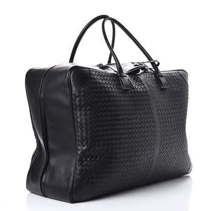 Bottega Veneta Nappa Intrecciato Luggage Travel Bag Nero Black 3 of 15