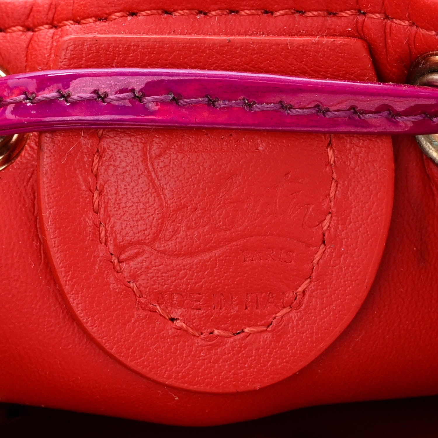 Christian Louboutin Metallic Sequin Marie Jane Bucket Purple 6 of 10