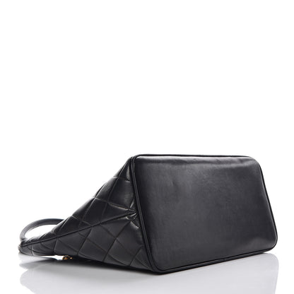 Chanel Lambskin Quilted Medallion Tote Black 4 of 12