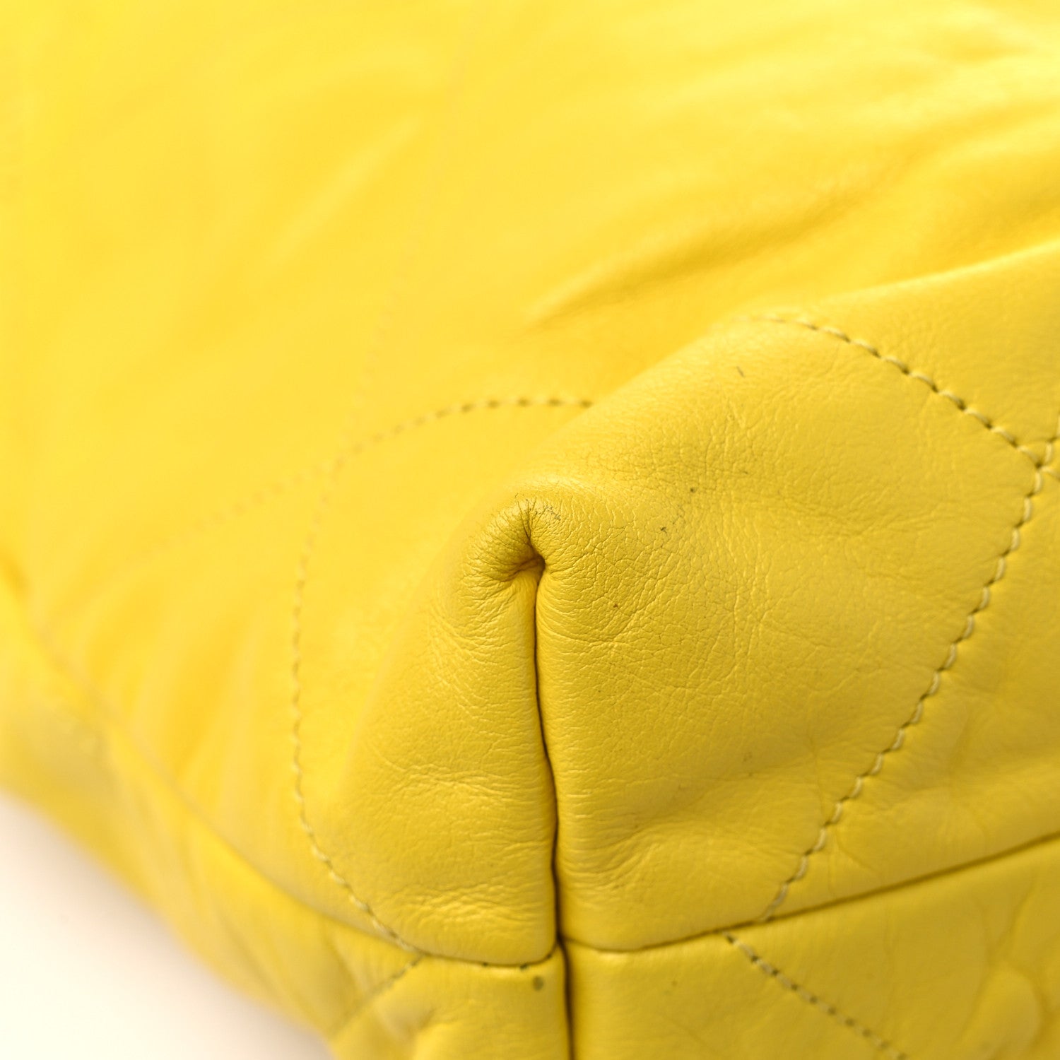 Chanel Shiny Calfskin Quilted Small Chanel 22 Yellow 10 of 14