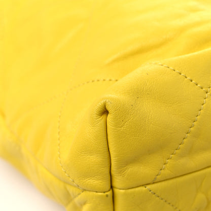 Chanel Shiny Calfskin Quilted Small Chanel 22 Yellow 10 of 14