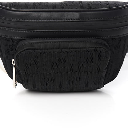 Fendi Neoprene Mesh Vitello Grace FF Pocket Belt Bag Black 9 of 9