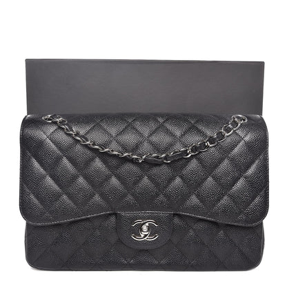 Chanel Caviar Quilted Jumbo Double Flap Black 8 of 8