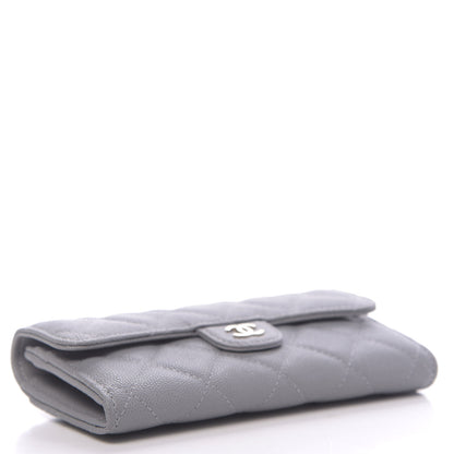 Chanel Caviar Quilted Medium Flap Wallet Grey 4 of 9