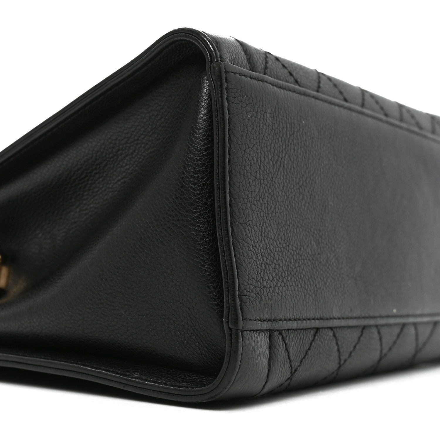 Alaia Goatskin Hip East West Shoulder Bag Black 16 of 19