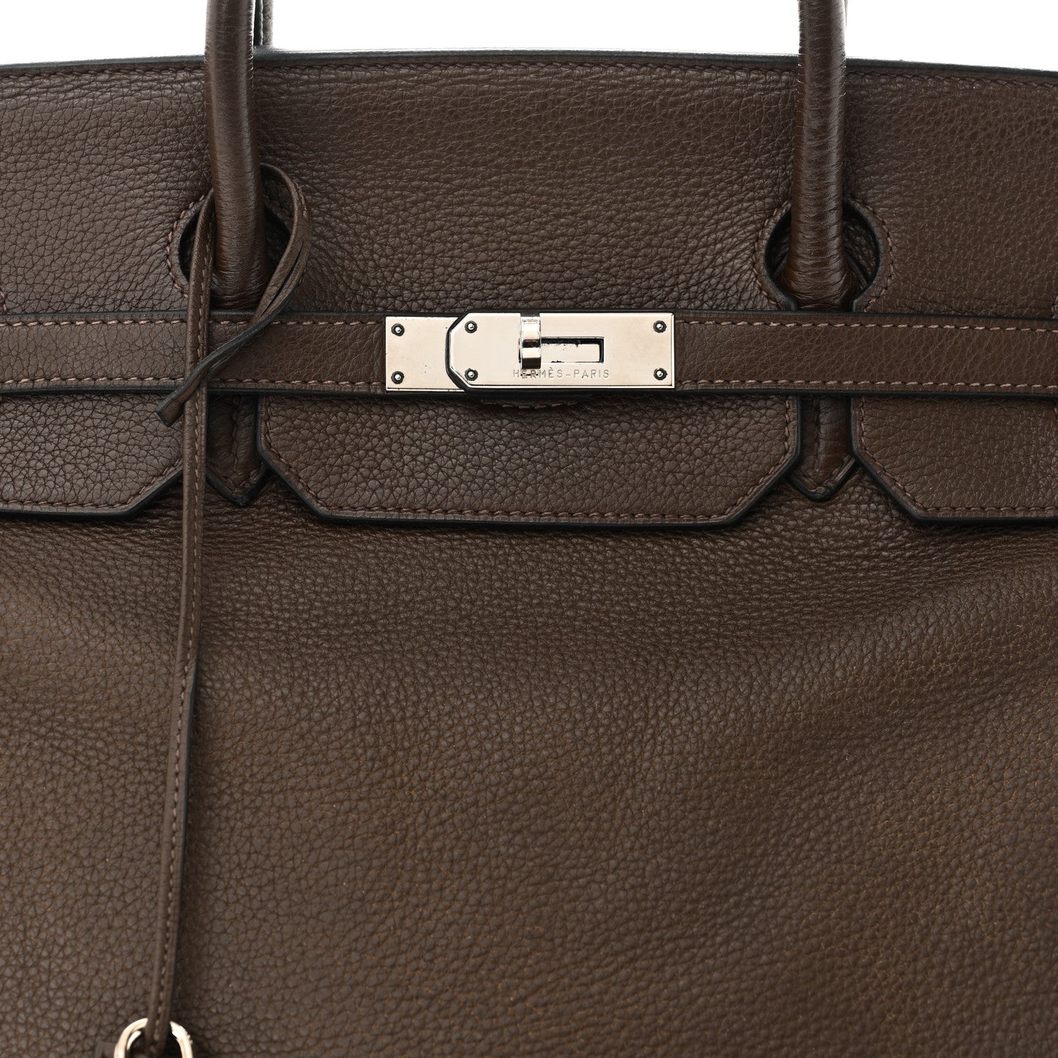 Hermes Taurillon Clemence Birkin 40 Cafe 8 of 10