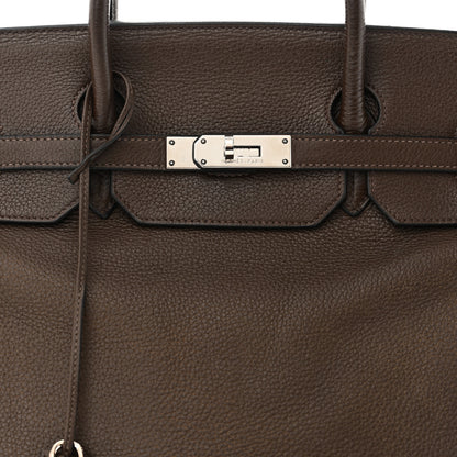 Hermes Taurillon Clemence Birkin 40 Cafe 8 of 10