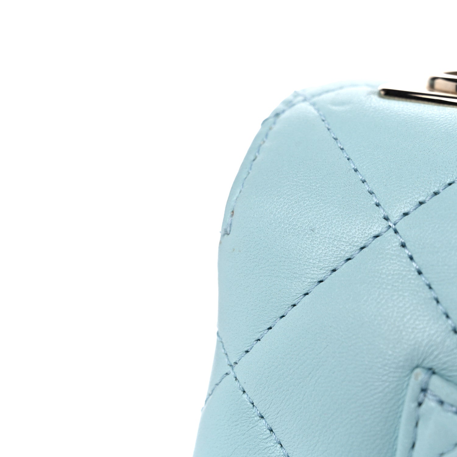 Chanel Lambskin Quilted Small Trendy CC Flap Dual Handle Bag Light Blue 21 of 26
