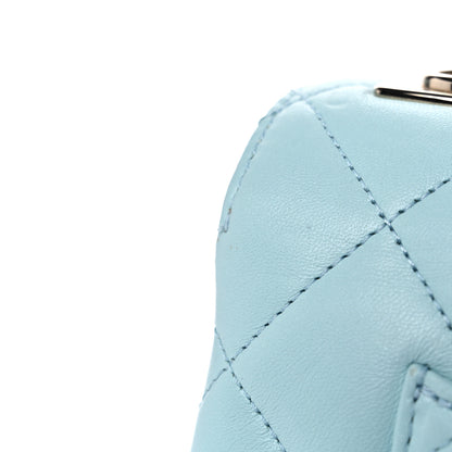 Chanel Lambskin Quilted Small Trendy CC Flap Dual Handle Bag Light Blue 21 of 26
