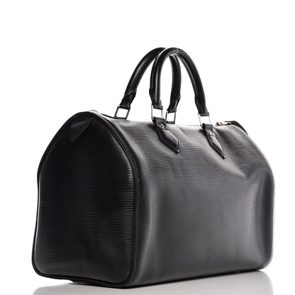 Louis Vuitton Epi Speedy 30 Black 3 of 9