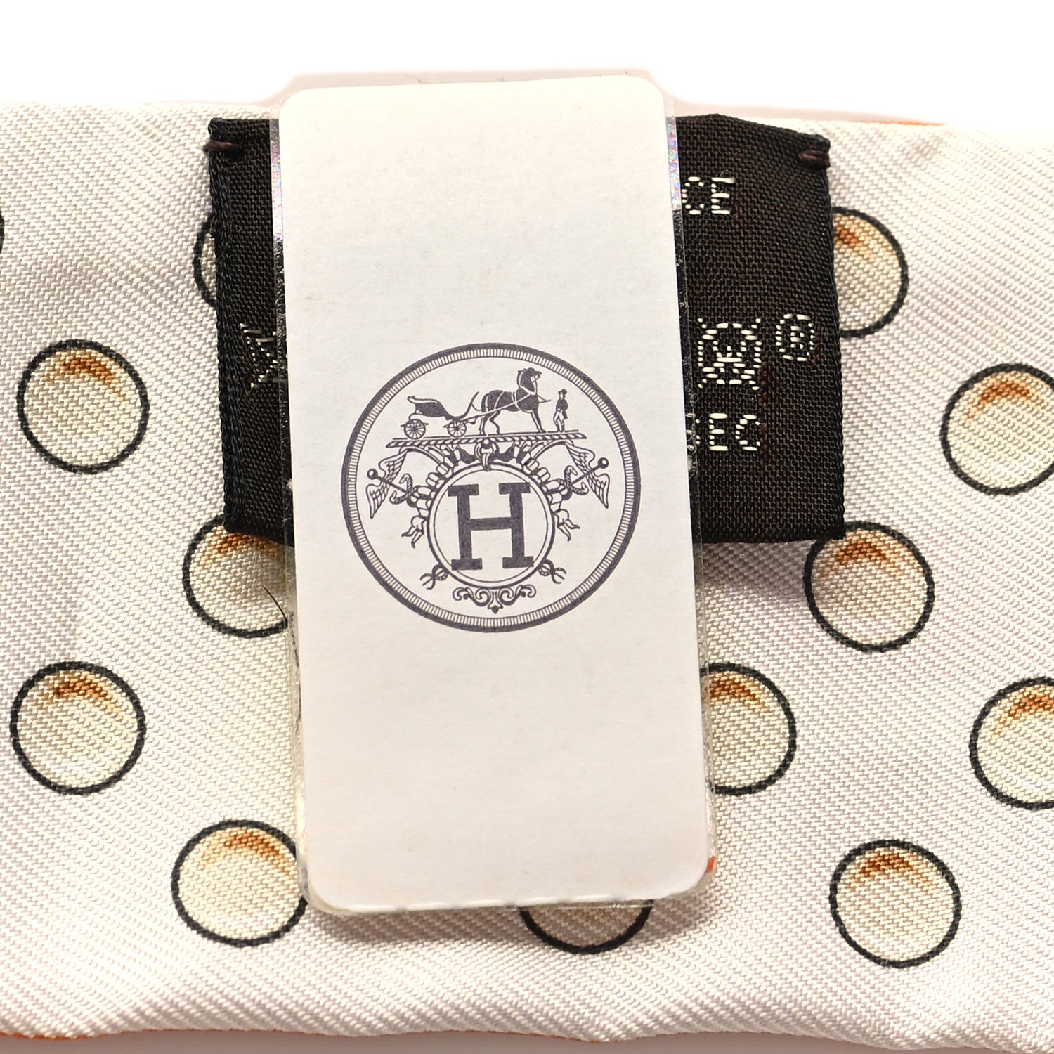 Hermes Silk Grand Tralala Twilly Creme Roux Corail 4 of 4