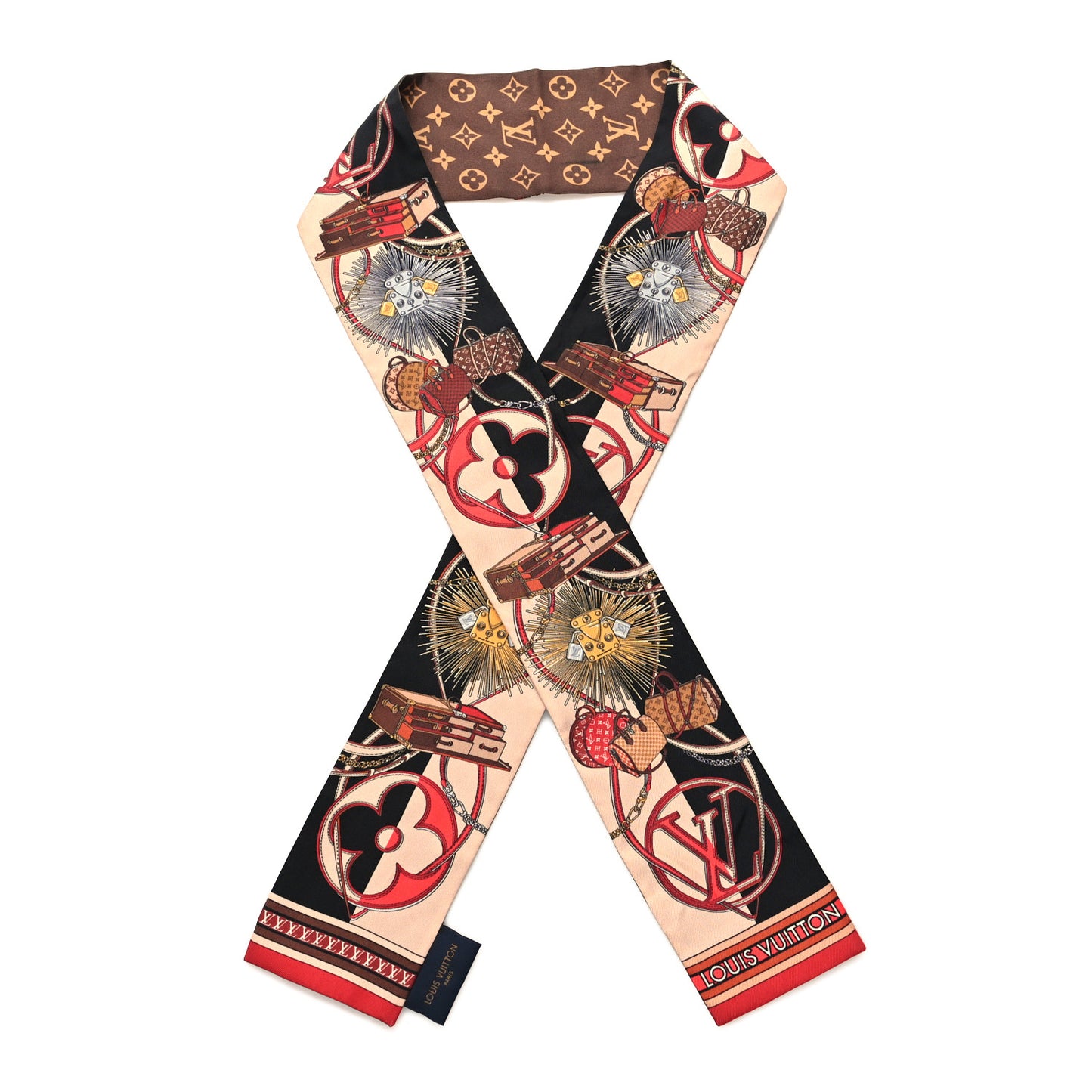 Silk Monogram All In LV Bandeau Brown