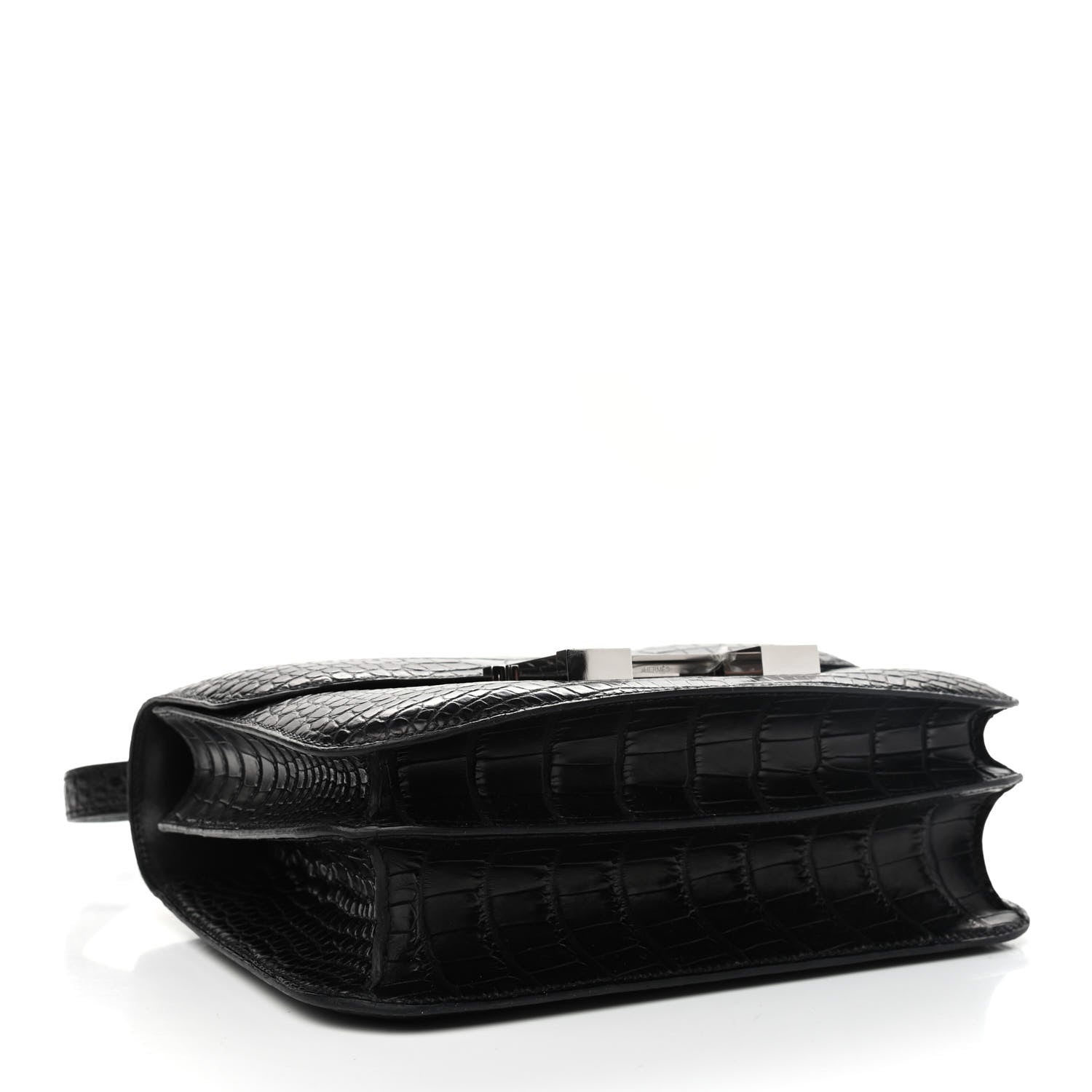 Hermes Matte Alligator Lizard Constance 24 Black Ombre 4 of 9