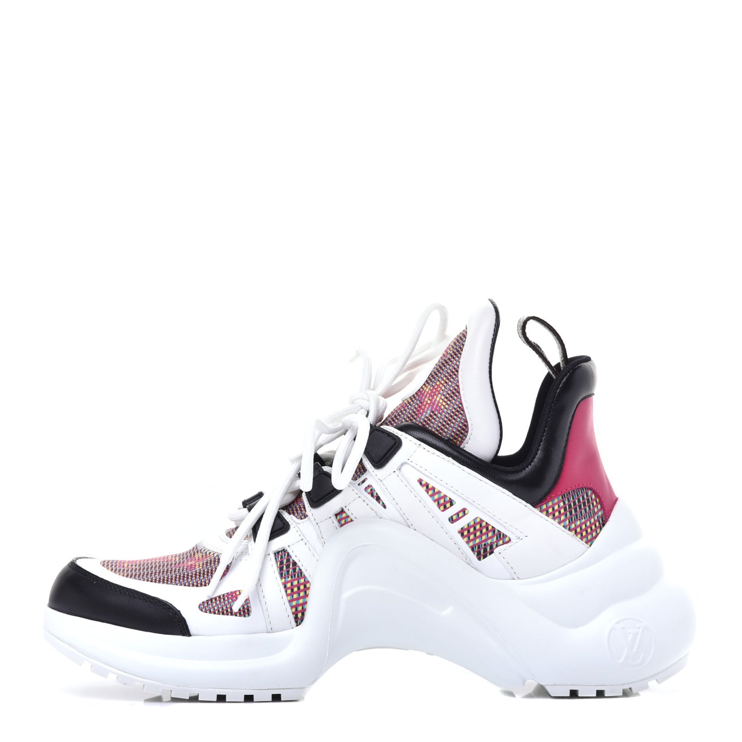 Calfskin Nylon LV Pop Archlight Sneaker 36.5 Rose