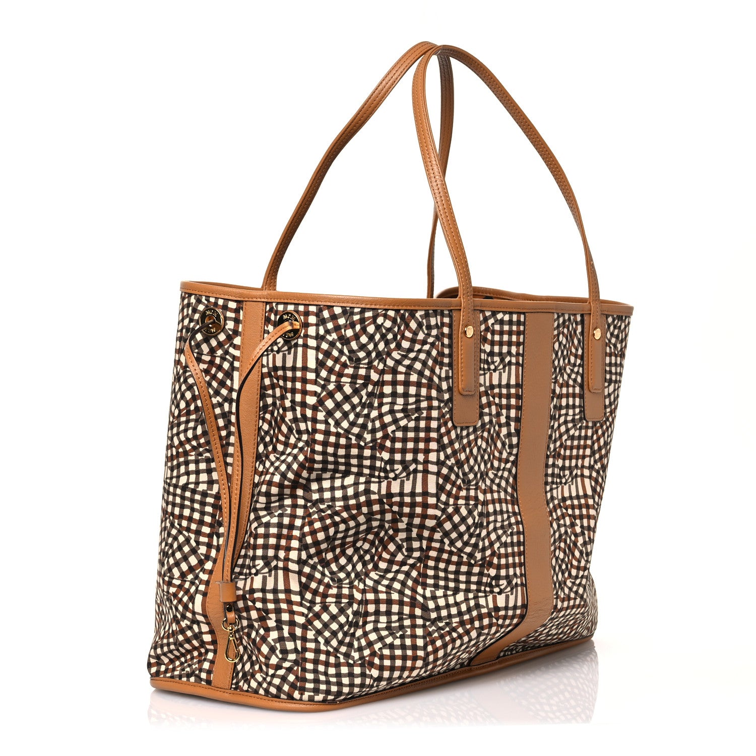 MCM Visetos Large Liz Reversible Shopper Tote Cognac 6 of 23